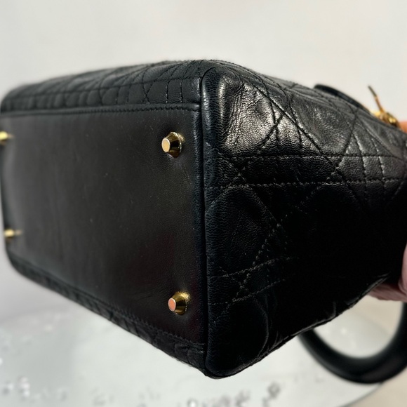Lady Dior Lambskin Cannage Excellent Used Cond. with Dust Bag & Cert‎ Of Auth - Picture 5 of 14